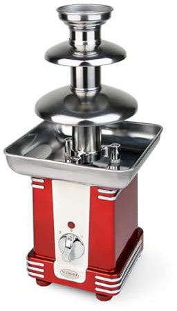 PODEC Macchina per Fontana di Cioccolato, Macchina per Fontana di Cioccolato Domestica a 3 Livelli in Acciaio Inossidabile con Pannello di Controllo, per Feste, Ristoranti, Matrimoni, Compleanni