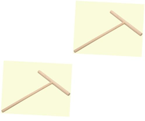 Ciieeo 2pcs Wooden Distributor Spreader Tool for Crepes and Pancakes Essential Kitchen Utensil for Spreading Skillets and Pans Wooden Construction for Smooth Thin Crepes