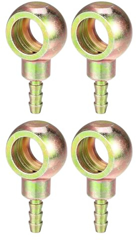 Hihaha Raccord De Banjo À Barbure 4 Pcs Pour Frein Et Carburant | Diamètre Interne 14mm, Diamètre Externe 6mm, Pour Voitures Et Motos, Facile À Installer, Durable