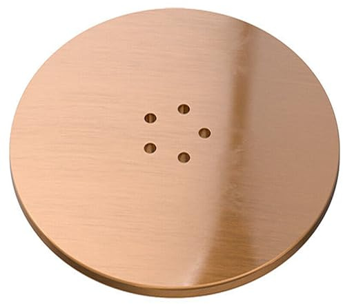 Spares2go Couvercle de bouchon de luxe de 110 mm pour siphon de douche avec bac de 90 mm (cuivre brossé)