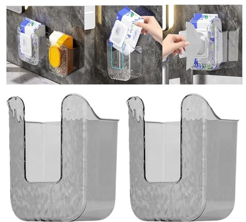 Distributeur mural de lingettes humides, transparent, boîte de rangement rechargeable pour cuisine, chambre à coucher, salle de bain, chambre de bébé, garde les mouchoirs humides frais