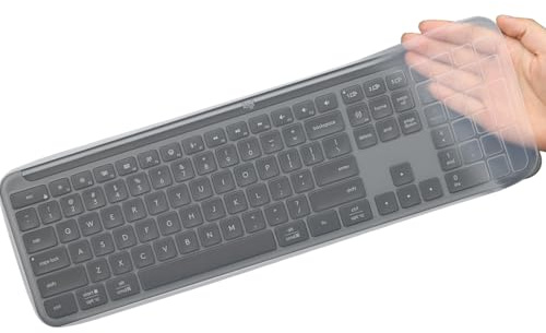Tastaturabdeckung für Logitech Signature Slim K950 Wireless Keyboard, Logitech MK955 Signature Slim Wireless Keyboard US Silikon Tastaturabdeckung Zubehör - Transparent