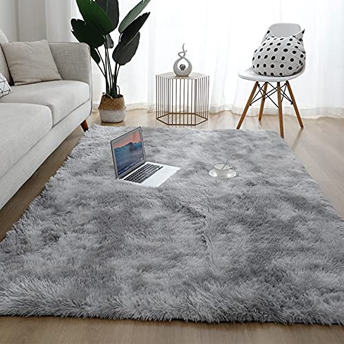 Tappeto shaggy in finta pelle di pecora tie-dye, moderno, morbido e soffice, per soggiorno, antiscivolo, per camera da letto, decorazione per la casa, adatto alla camera dei bambini