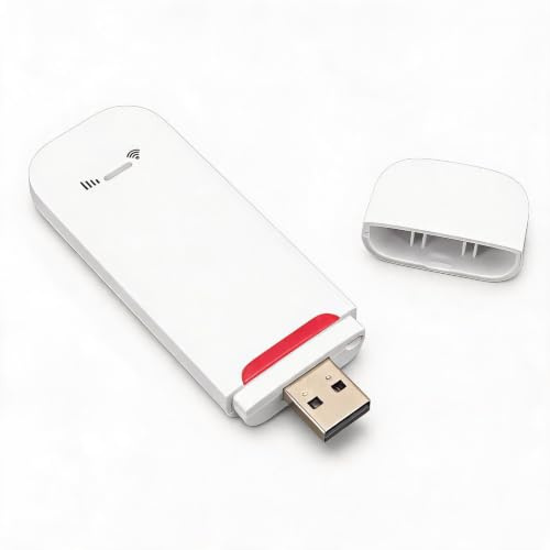 Módem WiFi USB 4G LTE, Dispositivos de Internet Móviles de 500 Mbps con Ranura para Tarjeta SIM para 10 Usuarios, Enrutador de Punto de Acceso Portátil Desbloqueado de Alta