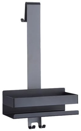 Mensole per doccia Portaoggetti da doccia sospeso, organizer mobile in acciaio inox for doccia appeso sopra la porta del bagno, portaoggetti da doccia senza foratura con ganci Portasapone per Doccia(N