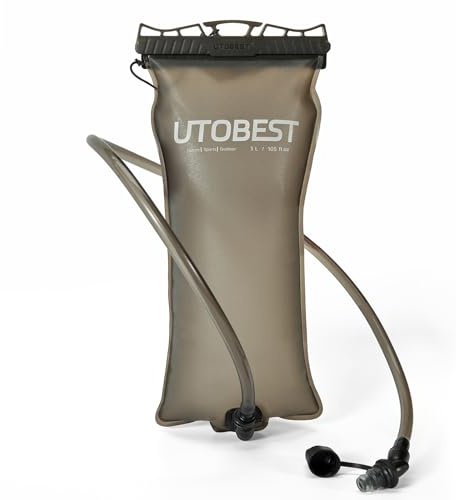 UTOBEST Trinkblase 2L, Wanderrucksack UTR220 | PE+EVA Dual-Material, geruchlos, Hochflussventil, einfache Nutzung und Reinigung, fur Wandern, Laufen, Radfahren, Camping