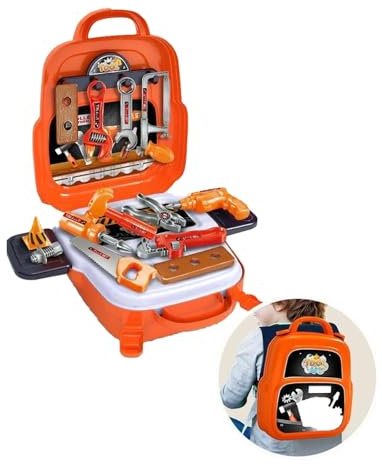 SDMAX Construction Tool Toy Set, Drill Tool Accessories, Vibrant Colour, Pretend Play Set, Portable And Lightweight, Educational And Learning Toy Set, Promote Hand Eye Coordination