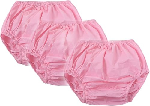 Erwachsene Plastikhosen,Inkontinenz-Slips,wasserdichte Anti-Auslauf-Sicherheitshose,Waschbar, Wiederverwendbar PE Windelhose,Einfach An- Und Auszuziehen Schutz Hosen Ältere,Period Underwear