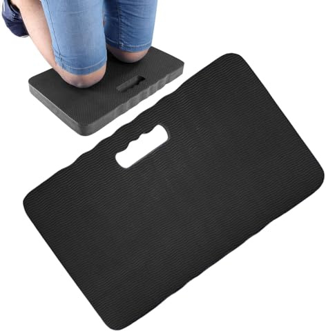 Kustimantu Cuscinetti per ginocchia per lavoro, allenamento | Morbido 4 cm extra spesso cuscino da yoga, tappetino ergonomico per allenamento ginocchia, imbottitura in gommapiuma, puleggia per