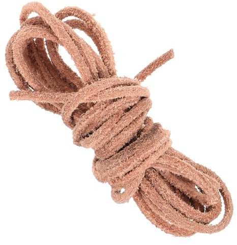 OSALADI Non-slip Leather Rope Handle Strap for Camping Viking Wrapping Smooth Diy Jewelry Making Cord