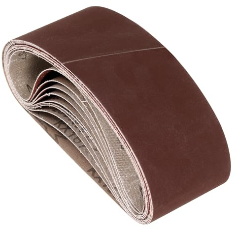 Kozelo 12Pz Cinture Levigatura 76mm x 457mm 400 Grana Ossido Alluminio Carta Vetrata Abrasiva Per Levigatrice A Nastro Smerigliatura Metalli Lavorazione Legno Rimozione Ruggine