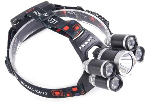 Trufolxiaz Fascio largo lampada testa campeggio sensori pesca faro induzione testa lampada per campeggio escursionismo pesca ciclismo