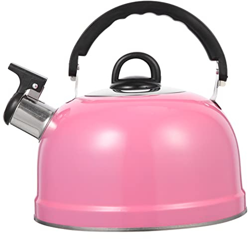 Gatuida Bouilloire Siphon Portable Acier Inoxydable Pot à Eau Chauffe Rapide Avec Sifflet De Sécurité Pour Cuisinière à Gaz Pour Maison Et Théière