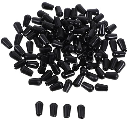 VALICLUD Coperture Protettive 3,5mm in Pvc per Appendiabiti 100 Pezzi Nero Manicotti Leggeri e Rotondi per Tubo Appendini, Accessorio per Casa e Lavanderia