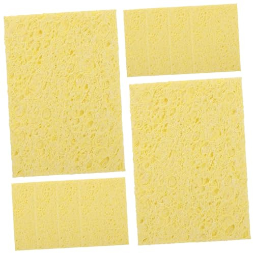 jojofuny 10pcs Soldering Welding Head Cleaning Sponge Tip Cleaner Skin Color High Absorption for Electronics Repair and Soldering Accessories