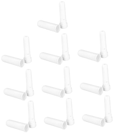 TOYANDONA Inalatori Nasali Ricaricabili di Colore Chiaro 10 Pezzi Aroma Stimolante in Plastica per Uso Quotidiano e Scuola