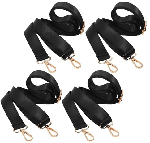 BESPORTBLE 4 Stück Verstellbare Pferdedecken Beingurte aus Robustem Metall Elastische Nylon Ersatzbänder 150cm Goldfarben Universelle Beinschlaufen für Pferdedecken