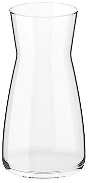 DARENYI Glasvas 20 cm blomvas klar glasvas blomvaser för vardagsrum bord vas transparent för hem, kontor eller bröllop