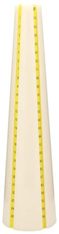 Cyrank Bracciale Strumento Sizer, Strumento di Misura per Braccialetto Rotondo in Plastica Mandrel con Scala di Diametro Gioielli Mallet Dimensione del Bracciale Misura Misuratore per Creatori