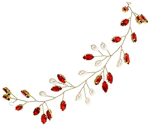 LALADEFIEE Hochzeits-haarranke Mit Strassperlen Perlendekor Damen-haarschmuck Elegant Für Partys Braut-haarkamm Damen-haarreifen Mit Filigraner Verarbeitung