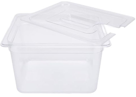 banapoy Contenitore Sous Vide, Contenitore per Cottura Sous Vide 12L Scatola per Cottura Lenta con Coperchio, Sous Vide Pentola per Alimenti Trasparente per Parte Pentole Cottura Lenta