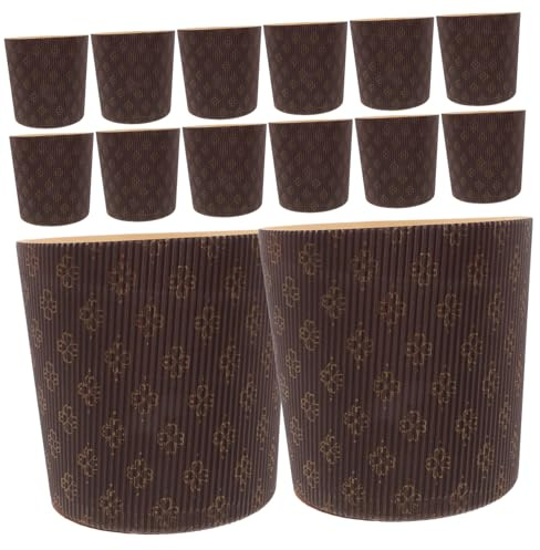 CONGARTENO 25 Moldes de Papel Marrón para Cupcakes Resistentes al Agua Grasa, Ideales para Hornear en Panaderías y Ocasiones Obsequios