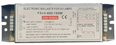 MAMA'S PEARL Ballast électronique for lampe UV 150 W 180 W Ballast for lampe de stérilisation ultraviolette 2G11 Ballast for lampe de désinfection UV for quatre broches Ballasts(150w)