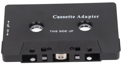 Yctze Bluetooth-kassettadapter High Fidelity Noise Reduction Receiver för Bilmusikstreaming Flexibel 10 X 6,4 X 1cm Svart