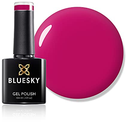Bluesky Gel Nail Polish, Hot Pink A117, Bright, Long Lasting, Chip Resistant, 10 ml (Requires Drying Under UV LED Lamp)