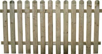 Mondo Verde STACCIONATA in Legno MONDOVERDE Impregnato in Autoclave 180X100H