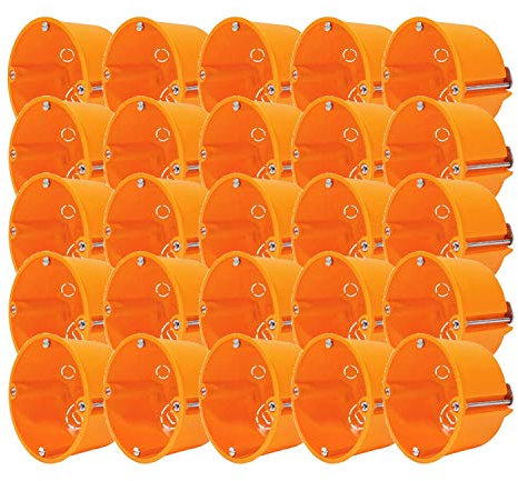 25 Stk Hohlwanddose Schalterdose Hohlraum HW Dose flach 68x47mm