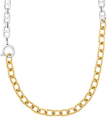 s.Oliver Collier Edelstahl Damen Halsschmuck, 42 cm, Bicolor, Kommt in Schmuck Geschenk Box, 2031455
