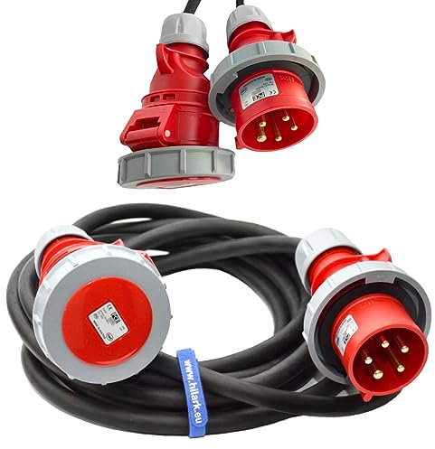 HILARK Verlängerungskabel aus Gummi H07RN-F 5x6 mm2 IP67 32A 25m