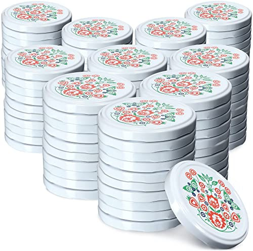 KADAX Lot de 100 couvercles Twist-Off Ø82 mm – Couvercles de Rechange en métal pour bocaux 235-900ml – Fermeture hermétique pour conserves, confitures & cornichons