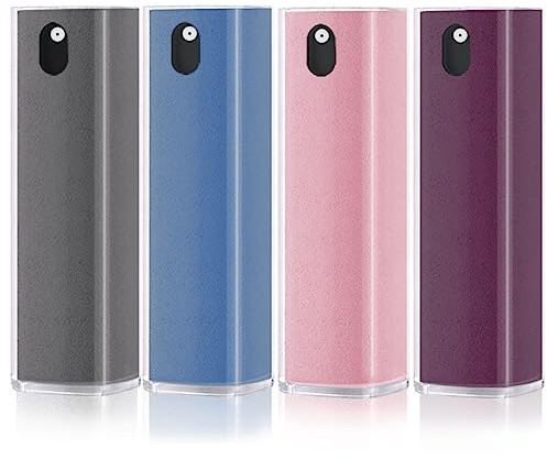 4PCS Screen Cleaner Touchscreen Mist Spray, Portable Reusable Fingerprint-Proof Spray Bottle for Phone/Laptop/Tablet/Monitor/Car Screen