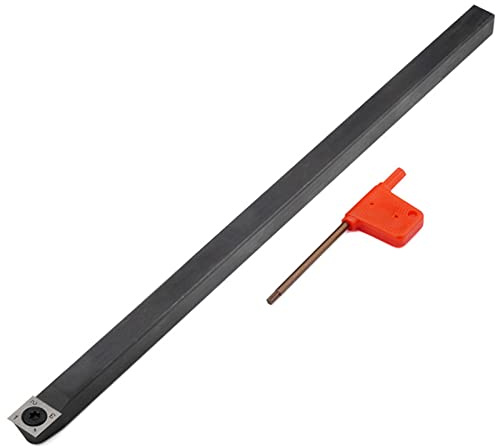Outils de Tournage sur Bois à Pointe en carbure, Barre d'outils de Tournage de Tour finisseur Plus Rugueux avec Coupe carrée Ronde en Diamant Outil de Tournage à poignée Interchangeable pour Outil d