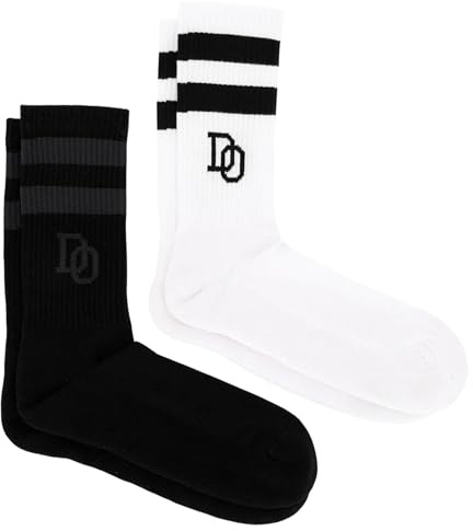 Dortmund Borussia Socken 2er Set - College - schwarz & weiß Sportsocke | Tennissocke BVB 09