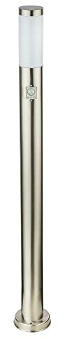 LED Gartenleuchte mit Bewegungsmelder Edelstahl Außenlampe Wegeleuchte 110 cm Terrassenleuchte, 11W 1055lm 3000K, DxH 7,8x110 cm