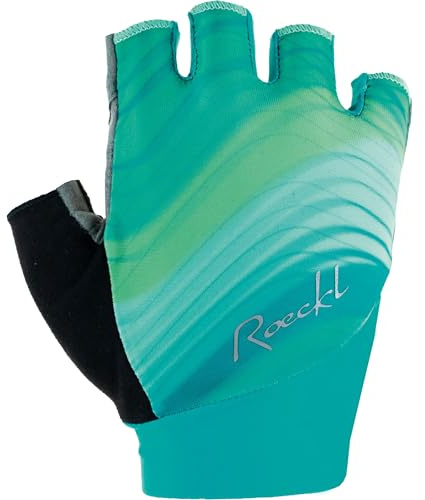 Roeckl Danis 2 Damen Fahrrad Handschuhe kurz türkis grün 2026: Größe: 6