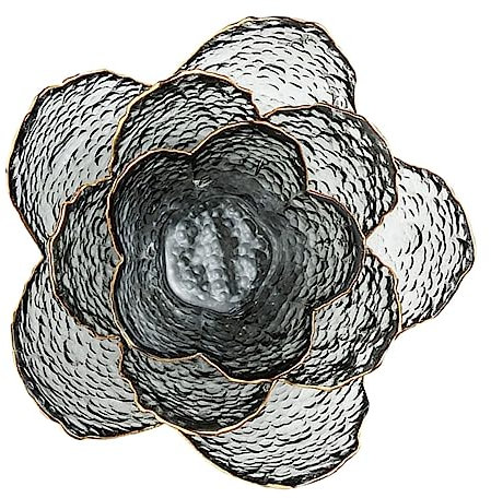 Cabilock 3 Stücke Blume Geformt Rim Glas Schüssel Obst Salat Platte Frühstück Dessert Schüssel Sauce Container