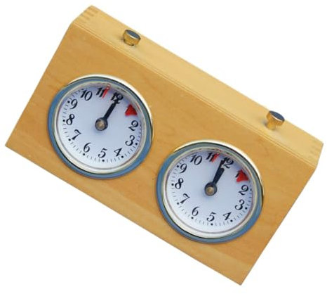 JOINPAYA 1stk Schach-Timer Spiel Küchenuhr Retro-Schach Schachuhr Timer Kleine Digitaluhr Uhrwerk-Timer Timer Gehen Schuss-Timer Analoge Uhr Schach-kit Schachbretter Uhren Plastik Yellow