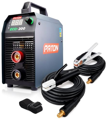 PATON ECO-200 200A Soudeur à électrode 200A – inverter 230V MMA/ARC, set professionnel pour soudure manuelle avec technologie numérique