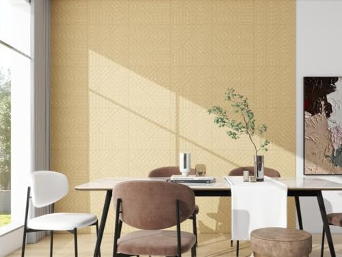 Vente-unique - Panneau mural - Finition bois naturel clair - Pack de 1 m² - Lot de 4 piéces - VELTON