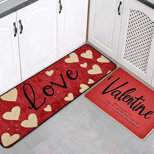 Alfombra Pie de Cama Juego de alfombras y tapetes de Cocina, 2 Piezas, Alfombra de Invierno para el hogar, decoración del Piso (C, One Size)