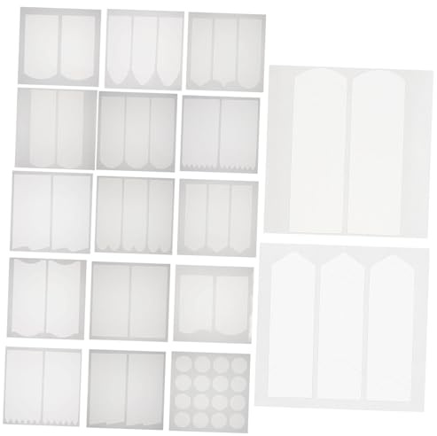 SAFIGLE 18 feuilles Autocollants Manucure French Tip Pochoirs Ongles pour Décoration DIY Outils de Manucure Faciles à Utiliser