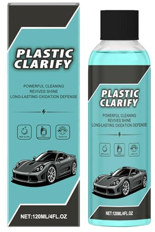 Mnozreo Reiniger und Pflegemittel für Kunststoffe Innen und Außen,Auto-Kunststoffpflege,Auto Kunststoff Kratzer Entfernen,Kunststoffreiniger Kristalline Beschichtung,1pc