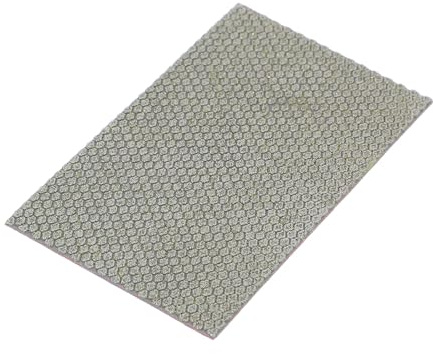 YARNOW Papel de lija de diamante galvanizado: hoja abrasiva de grano 60 para pulido de cerámica, vidrio y manualidades - Papel de lija de diamante para proyectos de detalles finos
