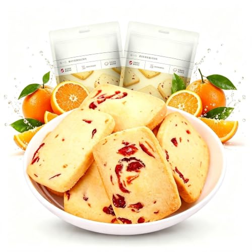 Original tranbärskakor 100g×2 påsar | Smöriga krispiga bakverk med stora tranbärsbitar individuellt inslagna