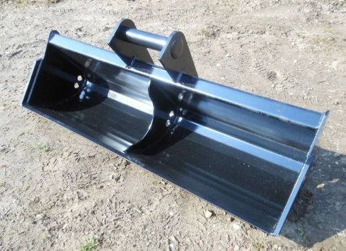 Baggerschaufel starr 180cm MS01 Aufnahme Radlader Minibagger Schaufel Schwarz