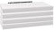 WOLTU Mensola da Parete/Muro, Mensola in Legno MDF, Bianca, Set di 4, per Cucina, Bagno, Soggiorno, ECC RG9319ws-4